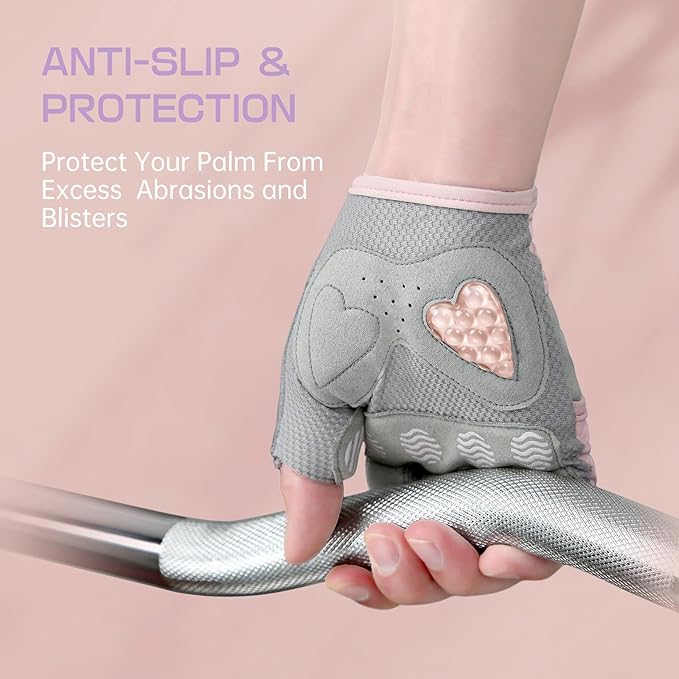 Jaffick Workout Gloves for Women Lightweight | Breathable Fitness Gloves with Non-Slip Grip for Gym, Weightlifting, Cycling and Training