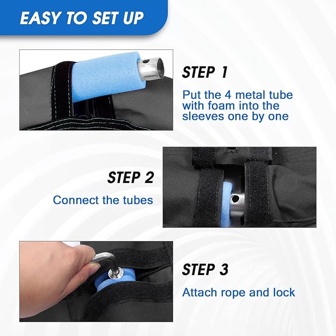 Odoland Kid Tree Swing - 40in Saucer Swings for Outdoor - Chidren Round 900D Waterproof Oxford Platform Swing - 660Lb Weight Capacity for Yard Black