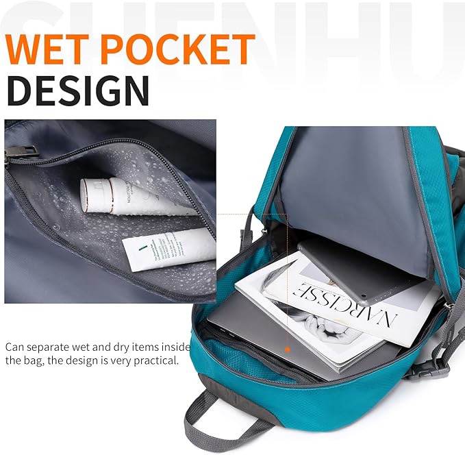 40L Hiking Backpack Lightweight Daypack Waterproof Travel Camping Backpack for Men Women Sport Packable