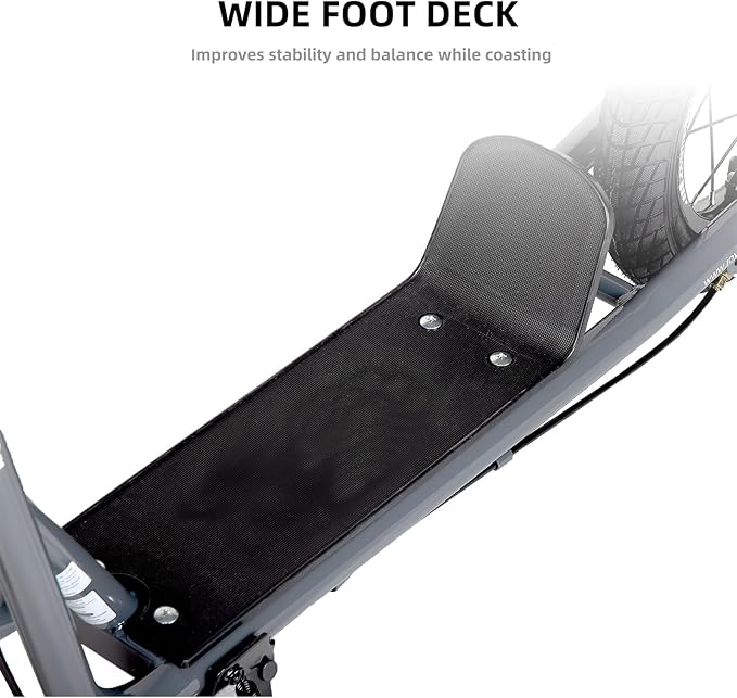 JOYSTAR Kick Scooter for Ages 5-9 Years Old Boys Girls, 12 Inch Big Wheels Scooters for Kids, Teens and Adults, Rear Brake and Adjustable Handlebar, Kids Scooter