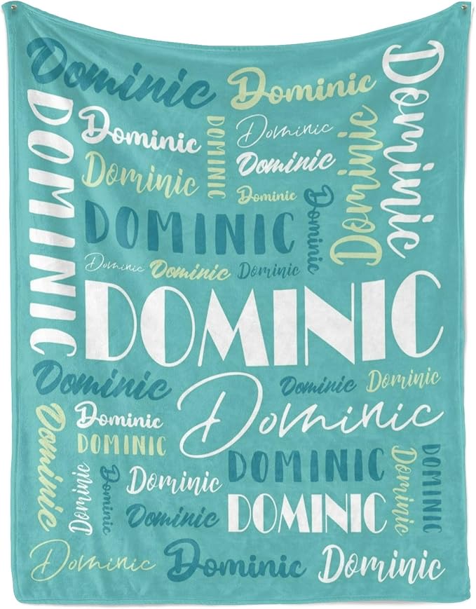 Name Blanket Personalized Blanket for Adult Kids Flannel Customize Throw Blanket Custom (Color 20, 50 x 60 Inches)