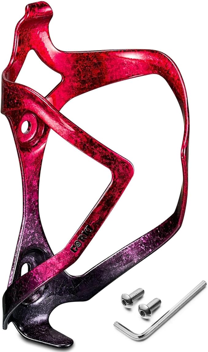 Bike Water Bottle Holder Bicycle Cage for Mountain Road MTB Gravel Adult Bikes Cycling Universal Carrier Rack 1 Pack Aluminum Alloy Ultralight Kettle Drink Accessories Red