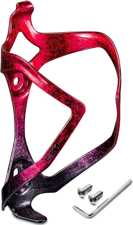 Bike Water Bottle Holder Bicycle Cage for Mountain Road MTB Gravel Adult Bikes Cycling Universal Carrier Rack 1 Pack Aluminum Alloy Ultralight Kettle Drink Accessories Red