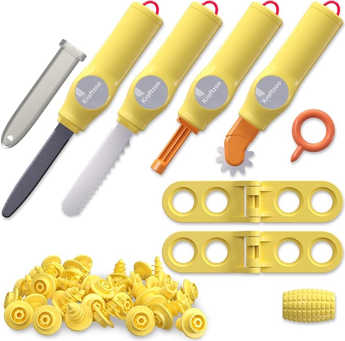 Cardboard Construction Tool Kit for Kids – 132 PCS DIY Cutting Tools & Educational Toys for Family & Team Projects – Creative STEM Building Kit for Boys & Girls Ages 5+