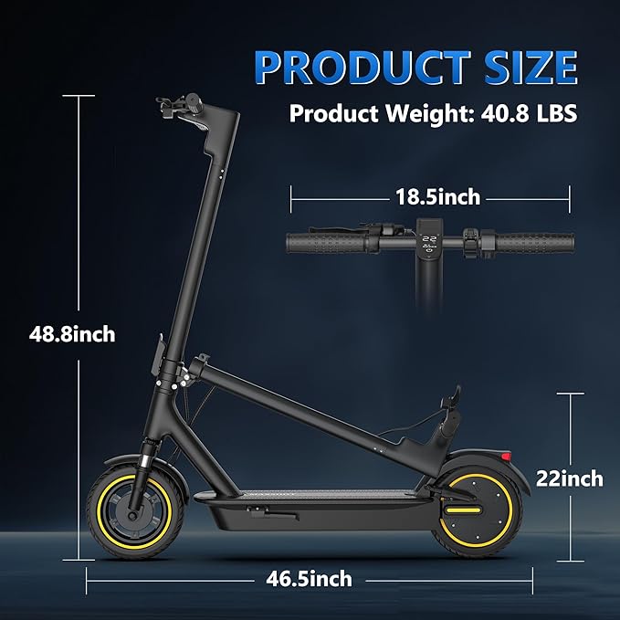 Electric Scooter for Adults, 8.5/10/14" Tires, 19/22Mph, 350W/500W Motor, 21-28 Miles Range, Folding E-Scooter with Dual Suspension,APP(V1/SPRO/MAX/PRO/X1/X1PRO)