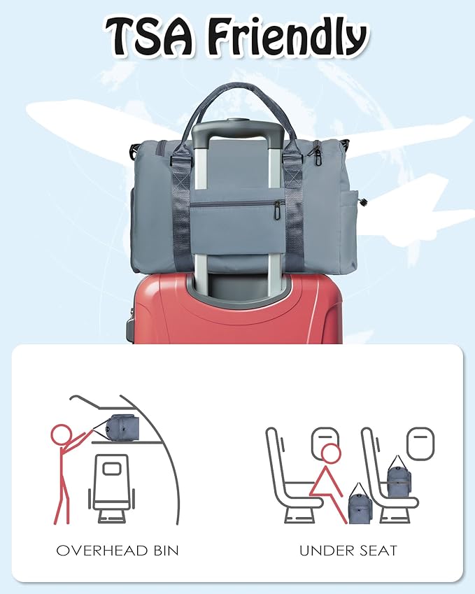 Girls Gifts for Kids, Initial Gym Bag for Girls, Travel Duffle Bag, Sports Bag, Personalized Weekender Overnight Bag