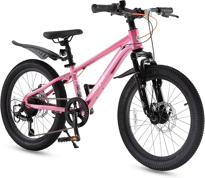 RoyalBaby Kids Mountain Bike for Boys and Girls, Ultra-Light Aluminum 20-24 Inch Wheel Bicycle for 6-14 Years Old Children, 7/21-Speeds Drivetrain