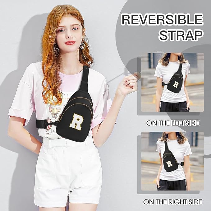 Birthday Gifts for 7 8 9 10 11 12 13 Year Old Girls Small Initial Sling Bag Cross Body Bag Fanny Pack for Girls