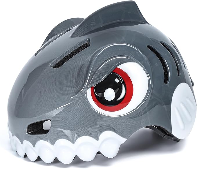 Bike Helmet for Kids 3-5-8 Toddler Bike Helmet Animal 3D Cartoon Boys Girls Safety Adjustable Kids Helmet and Pads Set for Cycling Scooter Skateboard