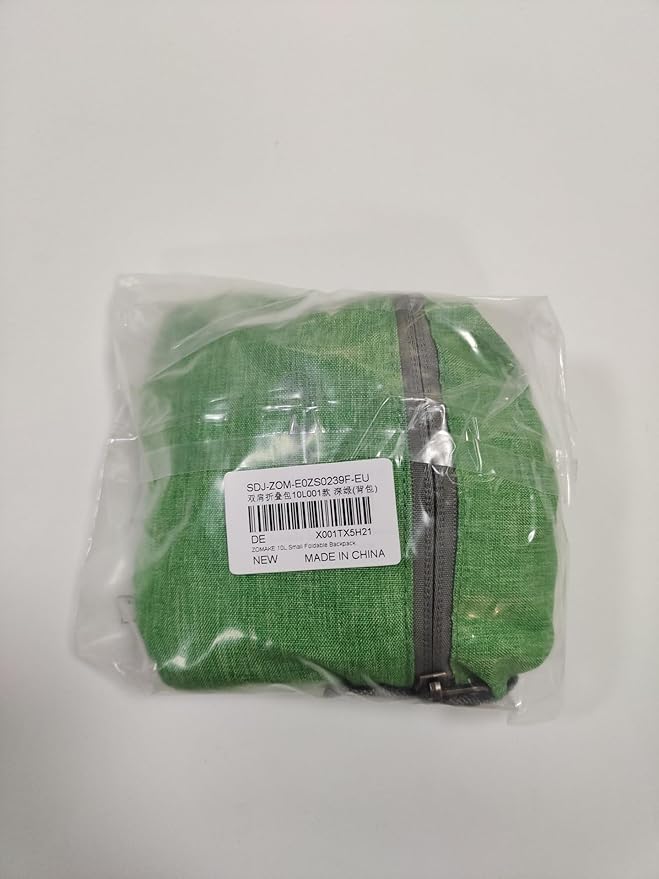 ZOMAKE 10L Lightweight Packable Hiking Backpack - Small Travel Hiking Daypack for Women Men - Tear Resistant Foldable Day Pack for Camping Outdoor Sports(Dark Green)