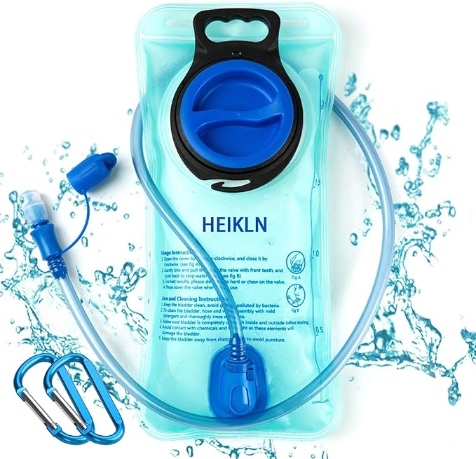 Hydration Bladder 1.5L-2L-3L,Leak Proof Water Reservoir, BPA Free Military Water Storage Bladder Bag Hydration Pack Replacement Easy Clean for Bicycling Hiking Camping Hunting Running