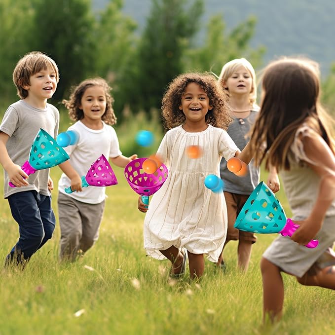 Bennol Outdoor Game Toys for Kids Boys with 20 Balls, Pop Pass Catch Ball Game Outside Toys Gifts for 3 4 5 6 7 8+ Year Old Boy Kids, Outside Outdoor Toy Gifts for Boys Ages 3-5 4-8