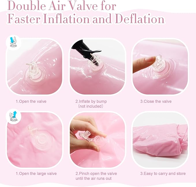 Inflatable Heart Pool Float, Sweet Love Swim Rings Float Loungers Tube for Summer Water Fun Beach Party Toys for Kids, Adults