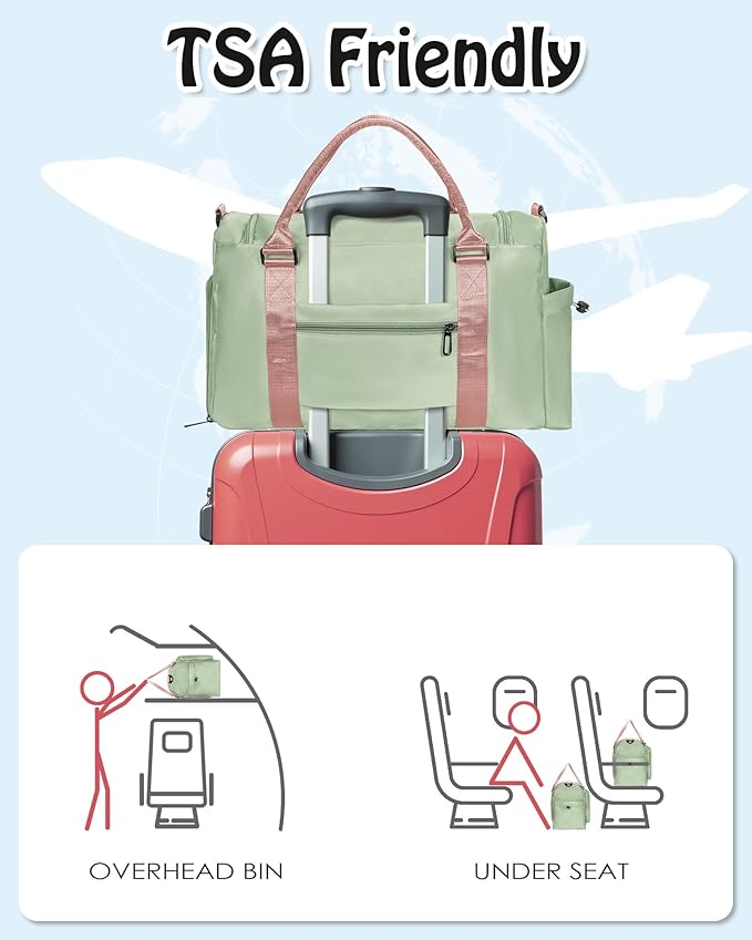 Duffel Overnight Bag, Teens Gifts for Girls Boys, Initial Travel Duffel Bag, Sports Gym Bag, Birthday Gifts for 3 4 5 6 7 8 9 10 11 12 13 Year Old Girls, Gifts for Friends women Women