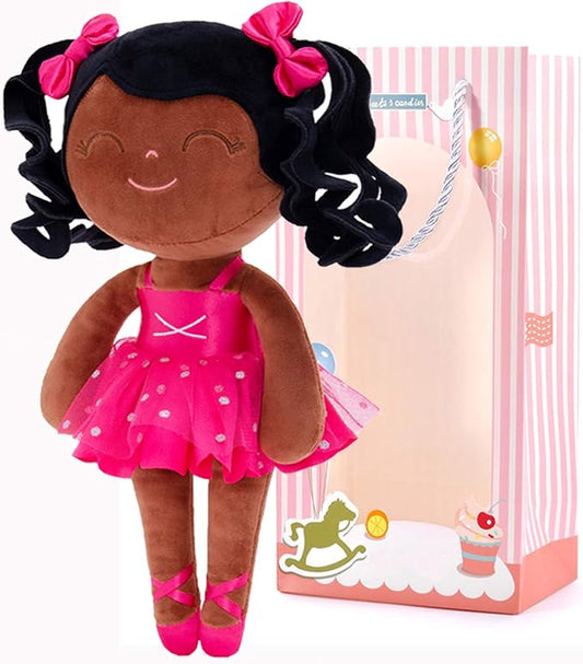 Gloveleya Baby Girl Gifts Dolls Plush Ballerina Doll Bronze Ballet Girl 13 Inch New