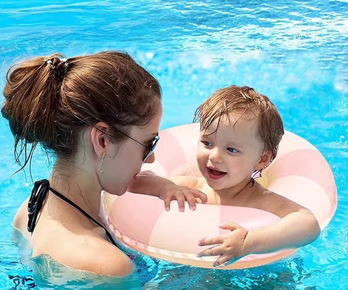 Children Swimming Ring, Inflatable Pool Floats Swim Tube Raft Toy with Fruits Mermaid Decorations Summer Water Fun Lounge Beach Lake Party Supplies for Kids