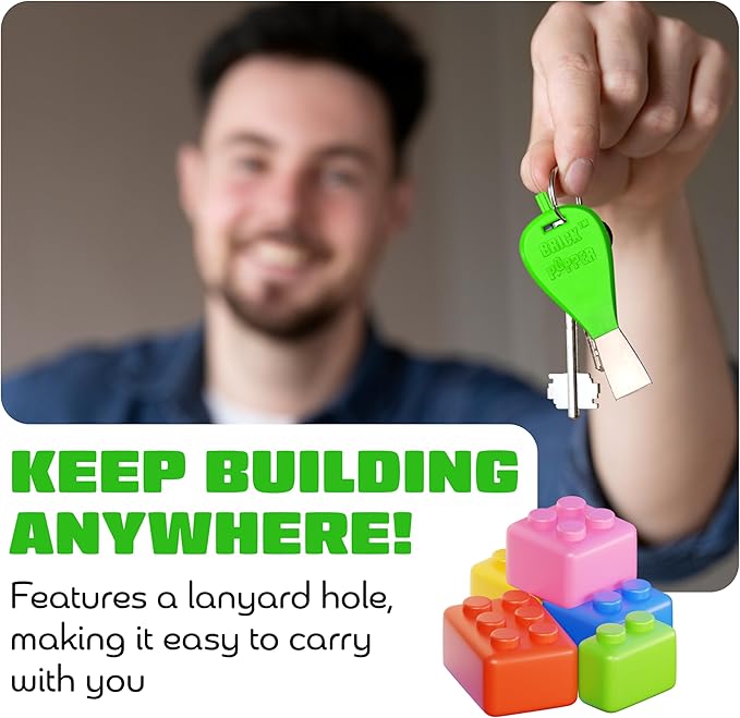 Brick Popper - World's Fastest Separator Tool - Efficient Remover for Kids and Adults - Perfect for Ages 6 and Up - Essential Brick Tool (Lime Green)