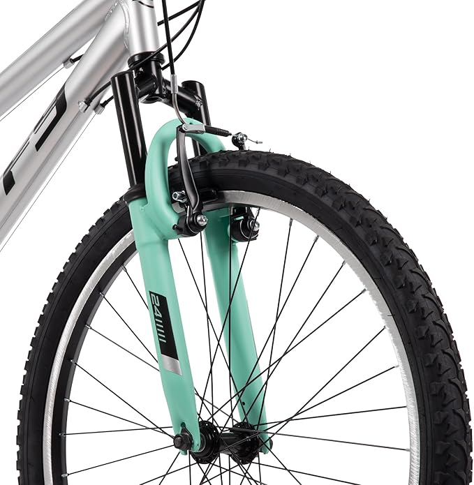 Huffy Stone Mountain Hardtail Mountain Bike for Boys/Girls/Men/Women, 20"/24"/26" Sizes, 6 or 21 Speed Shimano Twist Shifting, Front or Dual Suspension, Comfort Saddle, Sleek Colors