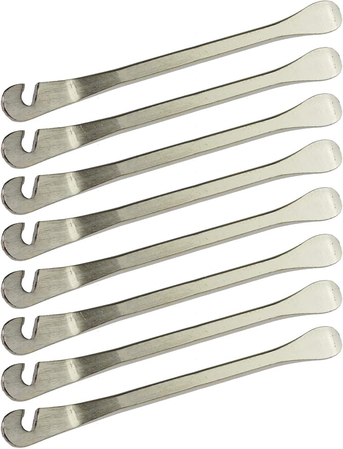 8 Pack Bike Tire Lever Tyre Spoon Iron Changing Tool for Repair Bike Tube