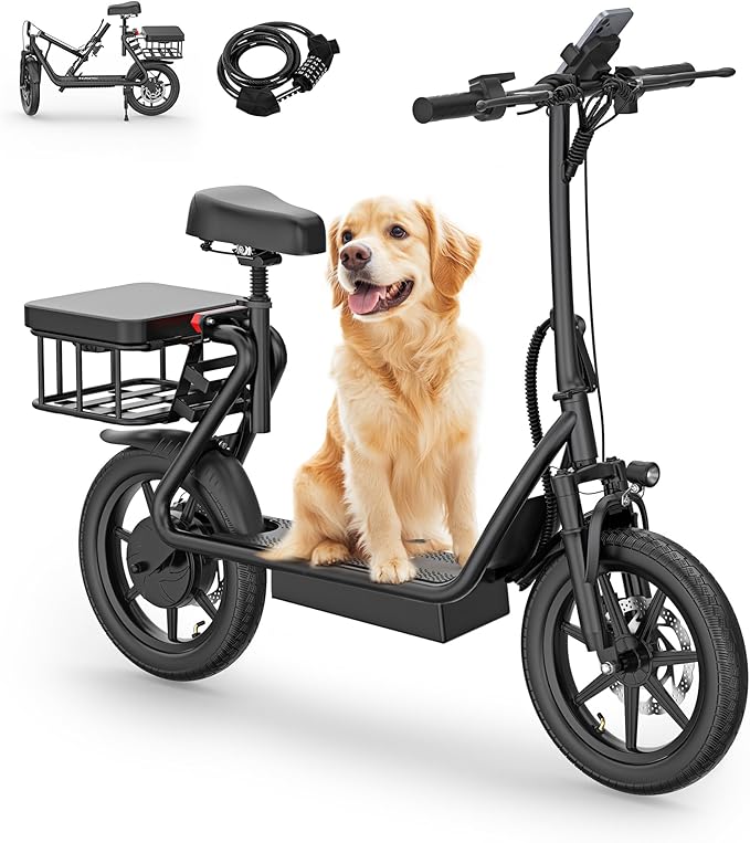 NAVIC Electric Scooter Adults,Max 19/27 Miles Ranges,Top Speed 19/22 mph,350/500W Peak Motor, Folding E-Scooter with Dual Braking Dual Suspension