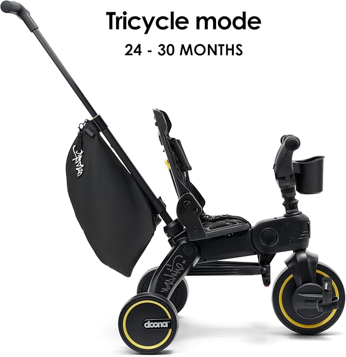 Doona Liki Trike, Vashtie - Limited Edition - 5-in-1 Compact, Foldable Tricycle - Suitable for Toddlers 10 to 36 Months