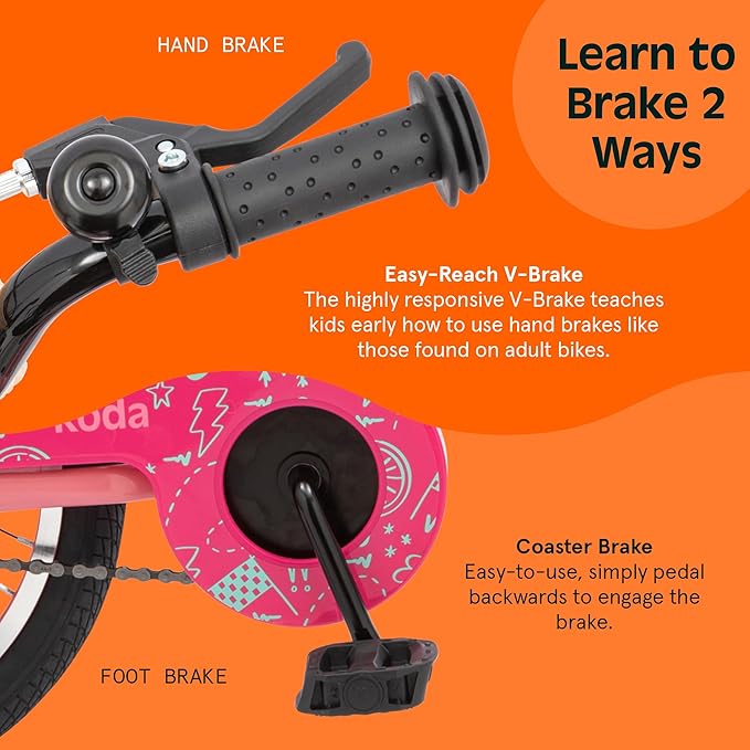 Retrospec Koda Plus Kids Bike for Boys & Girls Ages 4-6 Years - 16" Children's Bicycle, Adjustable Seat & Handlebars