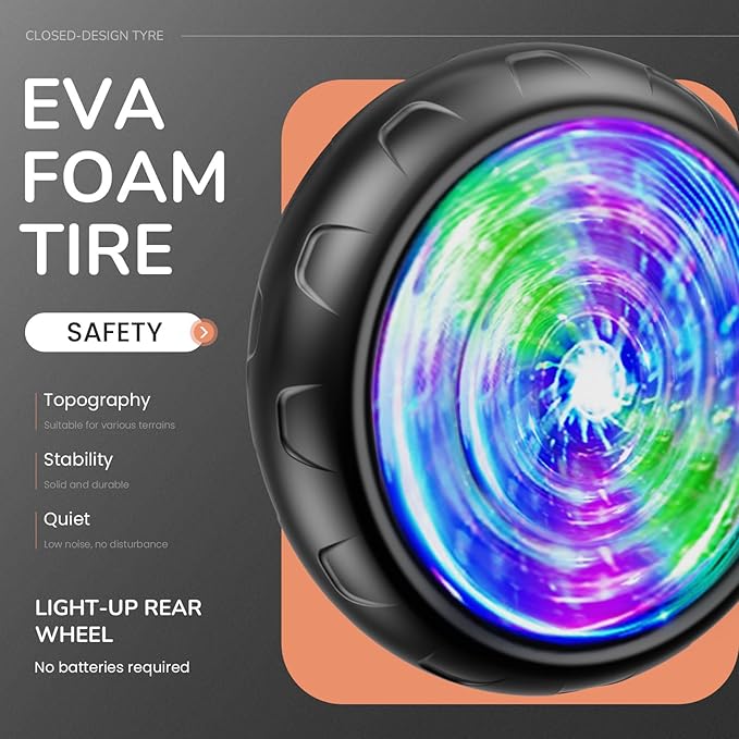 Umatoll Tricycle for Toddlers 2-5 Year Old, Ajustable Toddler Bike Outdoor Toys, Birthday Gift for Boy Girl Age 2-4, Trike with Light up Wheels