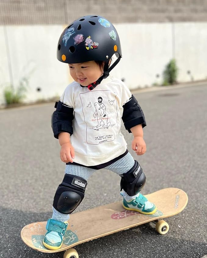 Simply Kids Bike Helmet with DIY Stickers, CPSC & CE Certified - Toddler Helmet for Skateboard Roller-Skating Bicycle Scooter