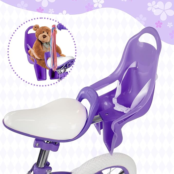 XJD Girls Bike for Toddlers and Kids Ages 2-12 Years Old,12 14 16 Inch Kids Bike with Training Wheels & Basket