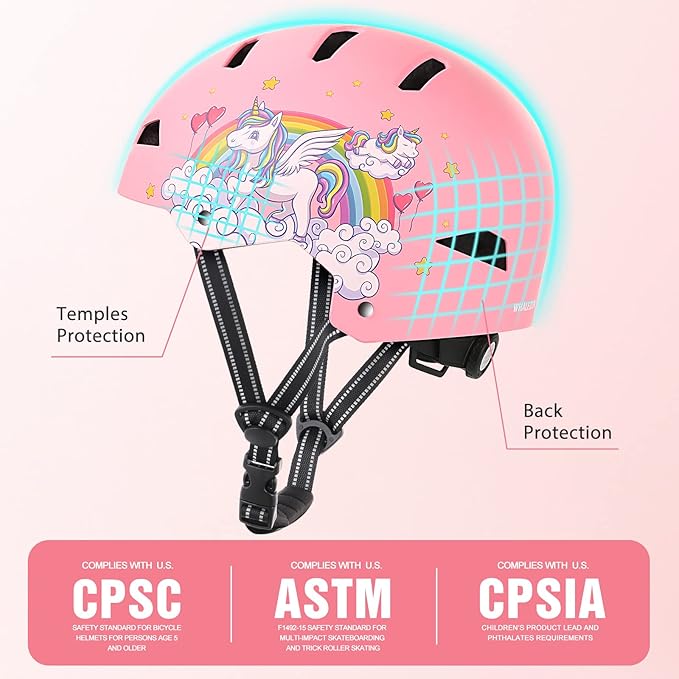 Kids Bike Helmet Ages 3-5-8-14, CPSC ASTM CPSIA Certified Toddler Helmet