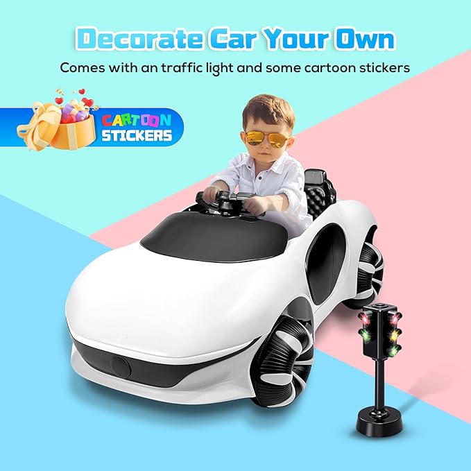 SEALIGHT 12V Kids Ride On Car Truck w/Parent Remote Control, Electric Car for Kids Children Ride On Truck Toddler Electric Vehicle with Double Doors/Safety Belt/LED Lights/Music Player/Bluetooth