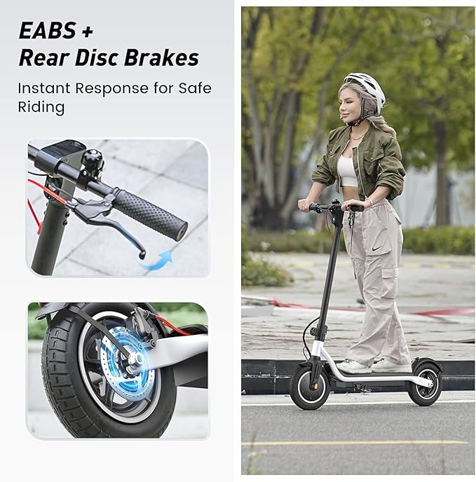 Electric Scooter, 650W/500W/350W Powerful Motor, 22/18 MPH Top Speed, 23/21 Miles Long Range, 10"/8.5" Pneumatic Tires, Smart App, UL Certified Foldable Commuting Electric Scooter for Adults and Teens