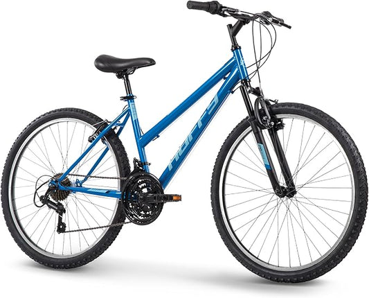 Huffy Stone Mountain Hardtail Mountain Bike for Boys/Girls/Men/Women, 20"/24"/26" Sizes, 6 or 21 Speed Shimano Twist Shifting, Front or Dual Suspension, Comfort Saddle, Sleek Colors