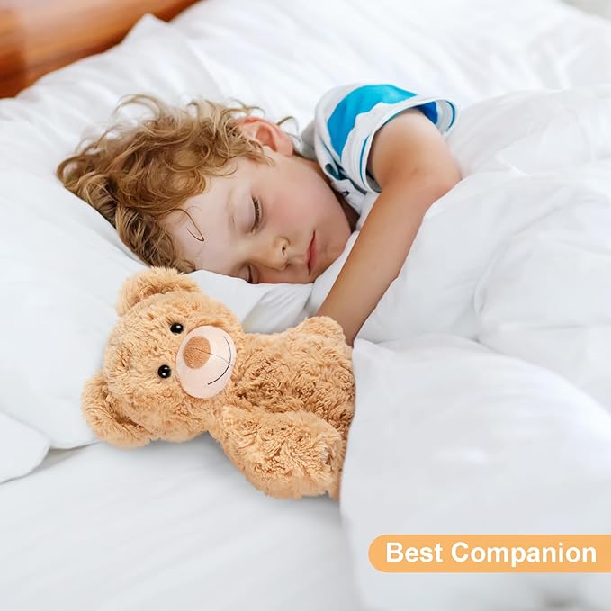 Teddy Bear Stuffed Animals, Microwavable Stuffed Animal Heating Pads for Heat Therapy, Stress Relief Toy for Anxiety, Cuddle, Companion, Bear Plush Gifts for Girls Boys Adults