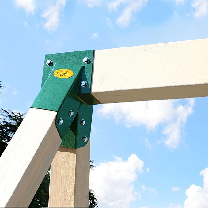 BETOOLL A-Frame 1pcs Brackets Swing Set Bracket for Heavy Duty Swing Set – Includes Mounting Hardware, Ideal for Indoor and Outdoor Playgrounds (1 Brackets-Green)