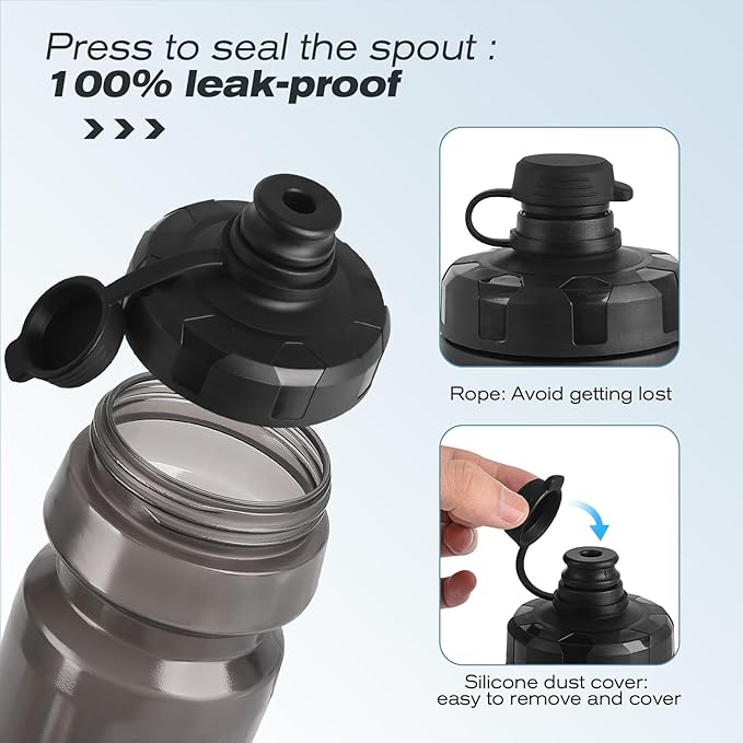 GXCROR Bike Water Bottle Holder with Bottle Combo, Lightweight, Durable & Secure Water Bottle Cage Set, Easy Installation, Fit for Sport Outdoor Cycling, MTB Road