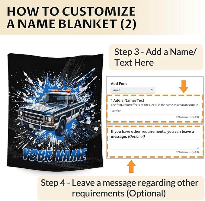 Personalized Boys Blanket Gifts - Car Blankets for Kids, Adults - Cozy Plush Flannel Throws Stuff for Couch, Chair