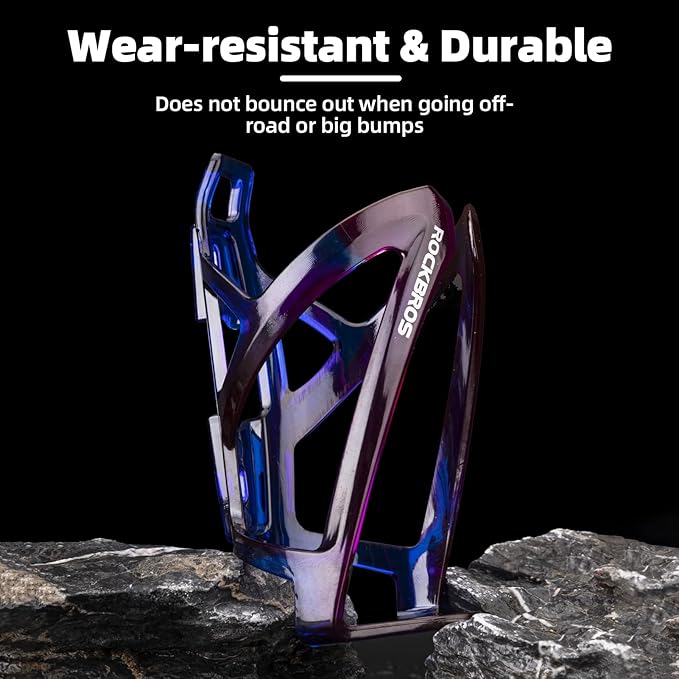 ROCKBROS Bike Water Bottle Holder Ultra-Light Bicycle Bottle Cages with Screws Tool, Universal Bike Cup Holder Rack for Road MTB Bikes…