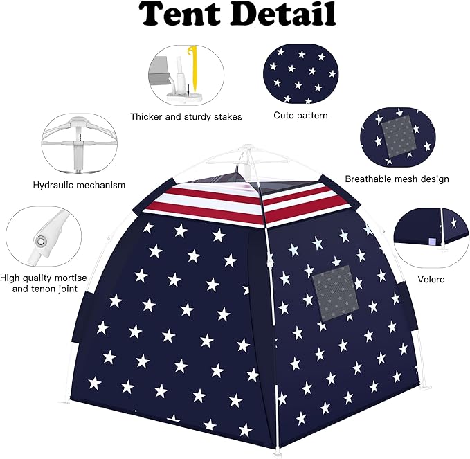 Outdoor Multi-Purpose Play House for Toddlers-Easy to Set up and Pop up Play Tent with Tunnel and Playhouse Kids Indoor Outdoor, Outdoor/Indoor Kid's Pop Up Play House, Gift for Toddlers(Star)