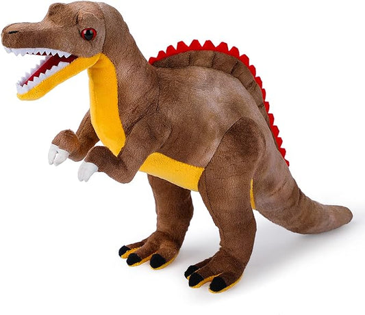 Dinosaur Plush Toy, Spinosaurus Stuffed Animal Throw Plushie Pillow Doll, Soft Grey Fluffy Friend Hugging Cushion - Present for Every Age & Occasion…