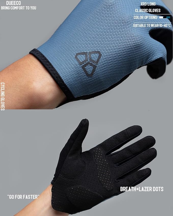 Cycling Gloves - Men & Women's Bike Gloves with 3MM XRD Palm Padding, Touch Screen Compatible for Mountain & Road Biking