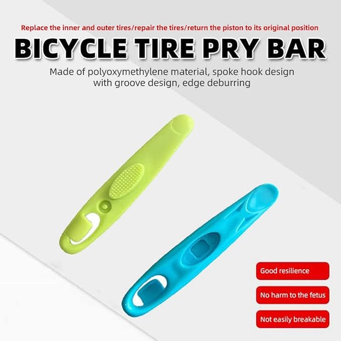 Bike Tire Levers Ultra Strong Bicycle Tire Removal Tool to Repair Bicycle Tube for Road & Mountain Bike Tires Repair Kits Tool (Metals Material)