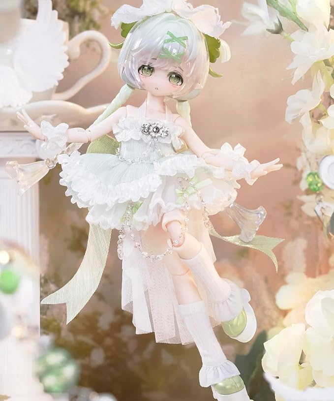 CALEMBOU BJD Blind Box, 1/8 Bonnie Fortune Small Sign Spirit Series 20cm Ball Jointed Doll, Cute Dress Up Doll with Joints, Collection Action Figure for Birthday Christmas