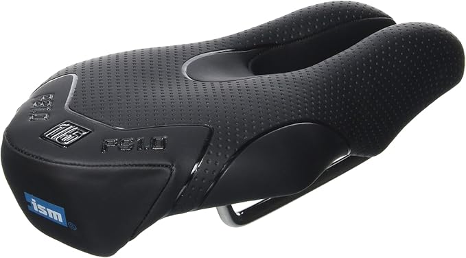 ISM PS Series No Nose Bike Saddle - Noseless Bike Seat Designed for Triathletes, Time Trial Riders, and Road Racers - Patented Split Nose Bicycle Saddle Designed for Reduced Discomfort