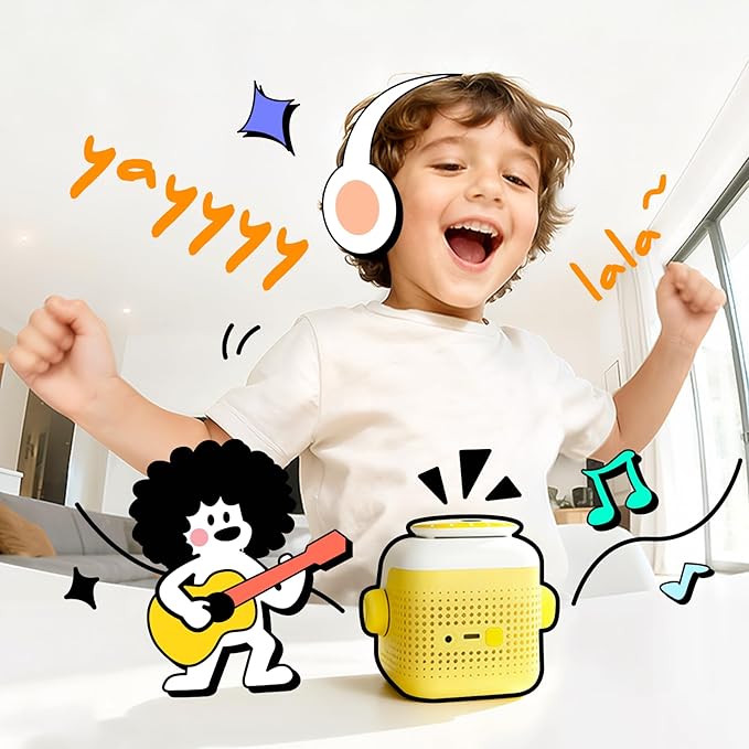 Interactive Story Machine for Kids: Screen-Free Player with 3 Story Books, 120 Stories, 600 Minutes, Bluetooth Speaker, Robot Pet, Educational Toy, Learning, Toddlers Gift