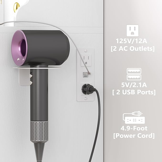 Makeup Vanity Desk with Mirror and Lights, 41" White Vanity Set with 5 Drawers & 4 Glass Cabinets, Power Outlet & Adjustable LED Lights, Dressing Table for Women & Girls Bedroom