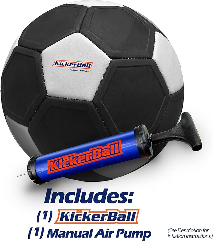 Kickerball - Curve and Swerve Soccer Ball/Football Toy - Kick Like The Pros, Great Gift for Boys and Girls - Perfect for Outdoor & Indoor Match or Game