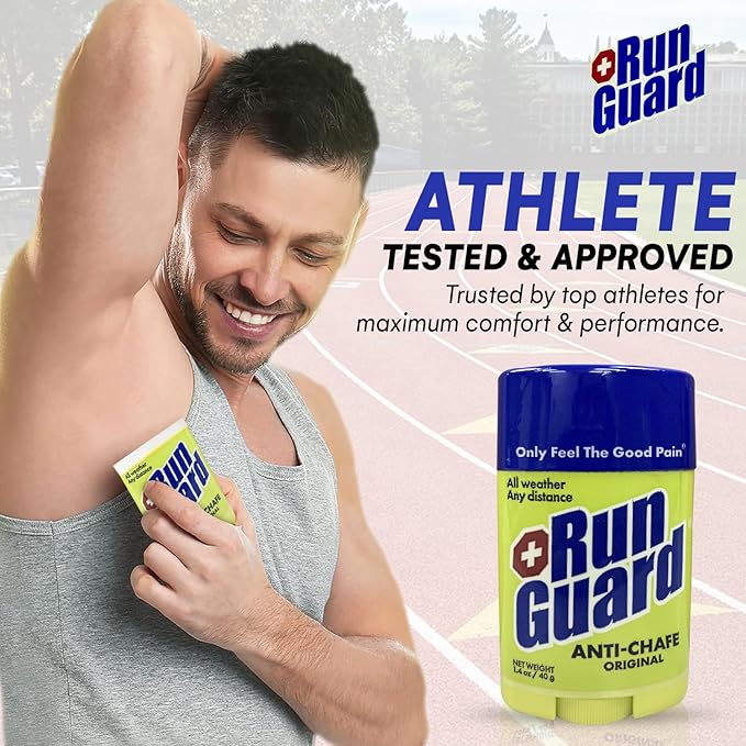 Original Anti-Chafing Balm - Highly Effective USA Made Chafe Stick for Runners & Athletes - Sweat & Water-Resistant Formula - Sports Running Anti Chafe Soothing Balm Stick - 40g