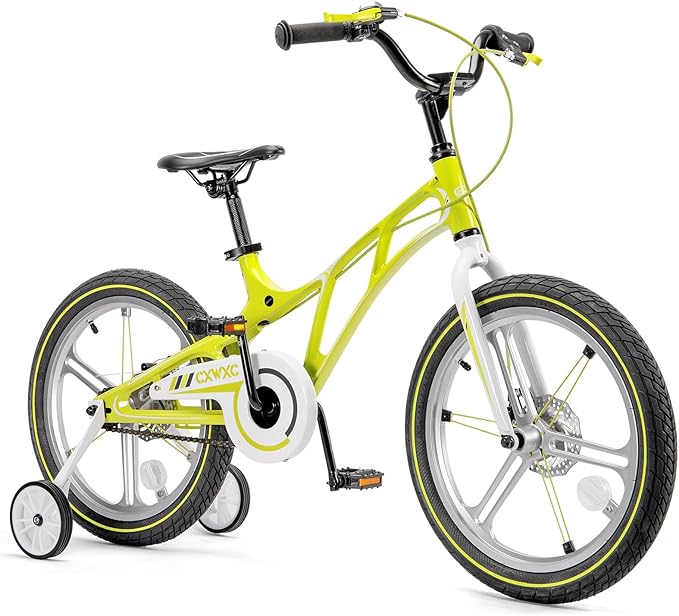 CXWXC Kids Bike - 14 16 18 Inch Children Bicycle for Boys Girls Age 3-9 Years, Single Speed Lightweight Kids Bikes with Training Wheel, Coaster/Disc Brake