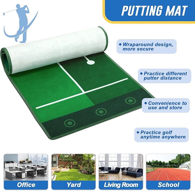 Liberry Toddler Golf Set for 2 3 4 5 Years Old Boys Girls, Kids Golf Clubs Set with Putting Mat, Outdoor Indoor Sports Toys Christmas Birthday Gift